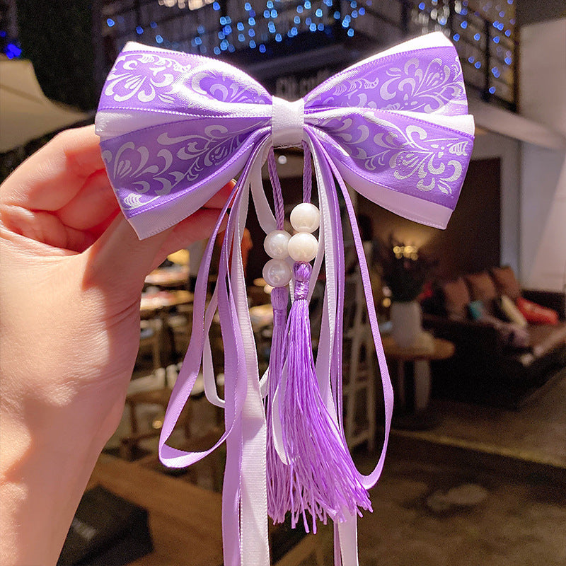 Girl costume fringe stepping Chinese style hairpin