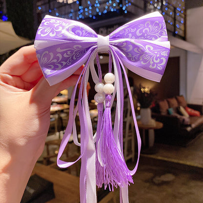 Girl costume fringe stepping Chinese style hairpin