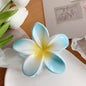 Muweordy Plumeria Hair Clips Flower Hair Clip Trendy Hair Claw Clip Popular Hair Catch Korean Hair Accessories For Women