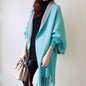 Women's Fringed Big Shawl Sweater Cardigan