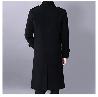 Autumn And Winter New Slim-fit Wool Coat Men's Coat