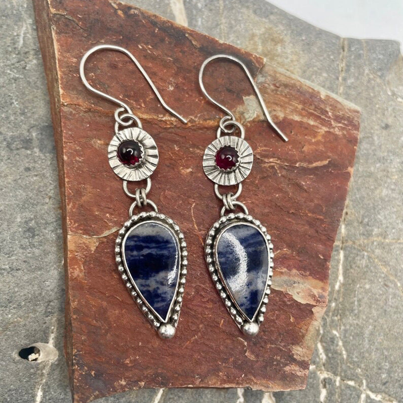 Retro Geometric Enamel Personalized Earrings