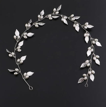 Bridal handmade pearl hair band