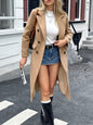 Casual Long Sleeve Coat Trench Coat Women's