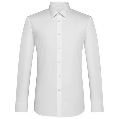 Korean Style Slim-fitting Iron-free Business Clothing White Shirt