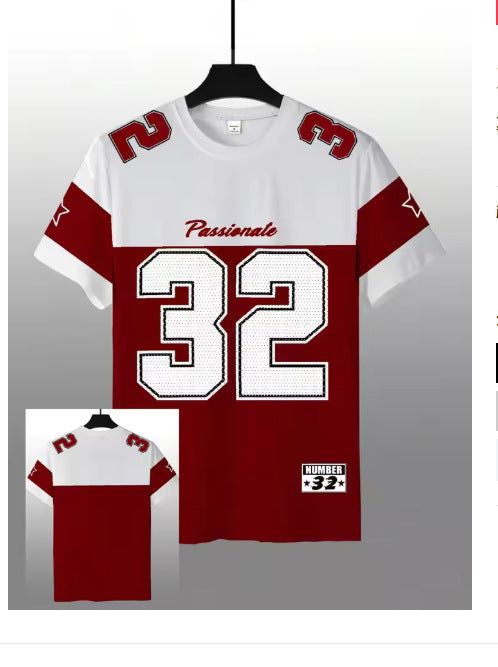 Summer Menswear Casual Digital Printed Round Neck Short Sleeve T-shirt