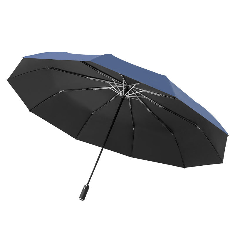 125CM Big Windproof Automatic Umbrellas For Men 10K 3Folding Umbrella Rain Woman Parasol Business Automatic Car Paraguas