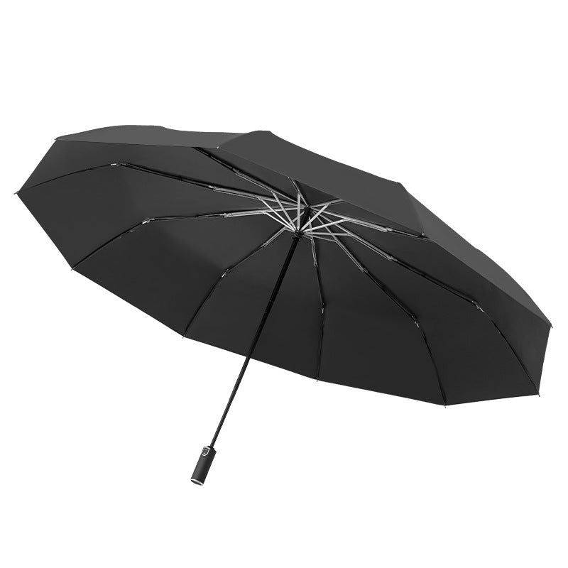125CM Big Windproof Automatic Umbrellas For Men 10K 3Folding Umbrella Rain Woman Parasol Business Automatic Car Paraguas