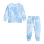 New Tie-Dye Printed Parent-Child Fashion Two-Piece Suit