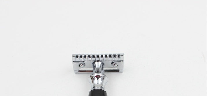 Factory Direct Sale Manual Black Resin Handle Men's Manual Shavers