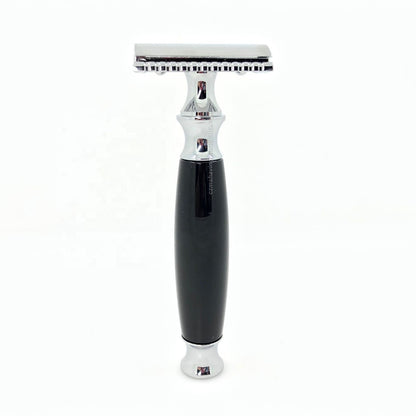 Factory Direct Sale Manual Black Resin Handle Men's Manual Shavers