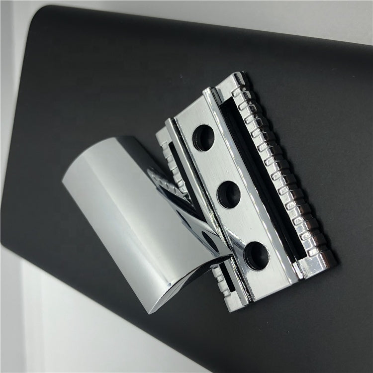 Factory Direct Sale Manual Black Resin Handle Men's Manual Shavers