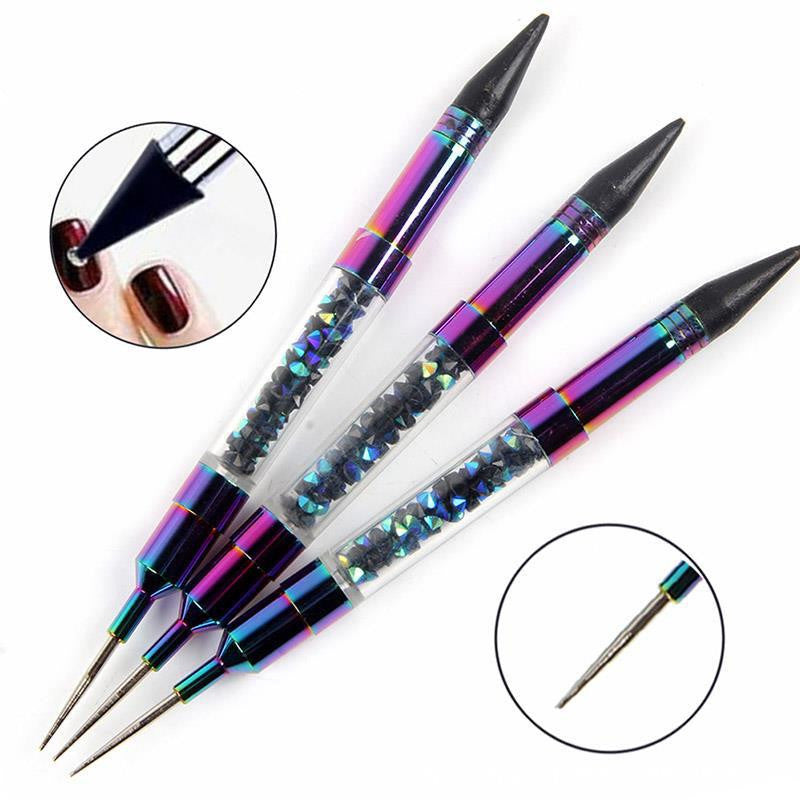Point Drilling Crayon Double-Headed Dual-Purpose Pen, Drilling And Sticking Diamond Jewelry
