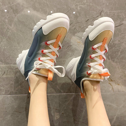 Black Samurai Sneakers Women Korean Style Platform Women's Shoes