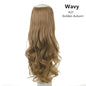 Wavy U Part Wigs for Women Clip in Hair Extension Invisible Half False Synthetic Wig Long Blonde Black Natural Hairpieces