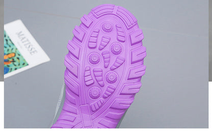 Flat Women's Shoes Autumn And Winter Leather Sneakers Women