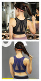 Shockproof sports bra women running gathered quick-drying hollow back underwear