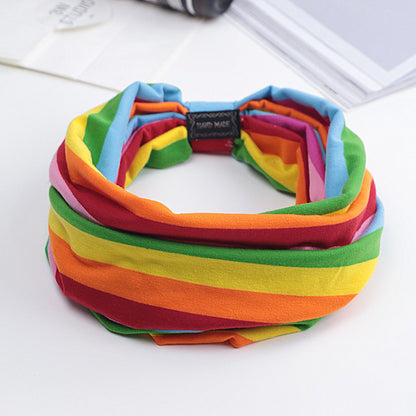 Summer Korean Face Wash Hairband Female Sweet Wide-Brimmed Headband Makeup Headgear Simple Headband Super Fairy Headband Hair Accessories