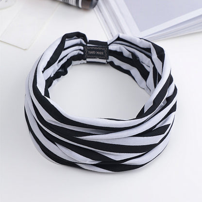 Summer Korean Face Wash Hairband Female Sweet Wide-Brimmed Headband Makeup Headgear Simple Headband Super Fairy Headband Hair Accessories