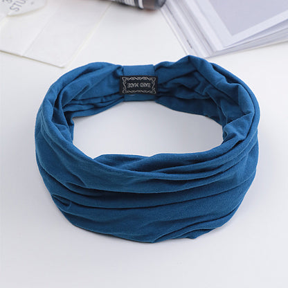 Summer Korean Face Wash Hairband Female Sweet Wide-Brimmed Headband Makeup Headgear Simple Headband Super Fairy Headband Hair Accessories