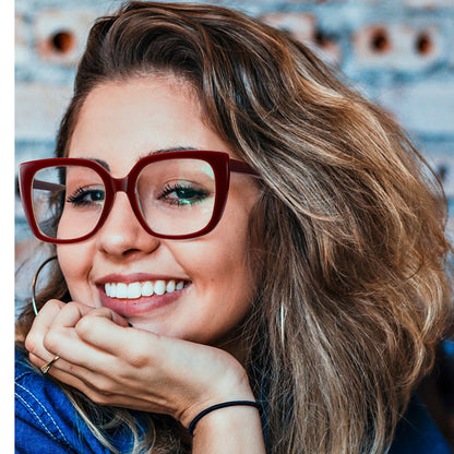 Large Frame Spring Mirror Legs Flat Glasses