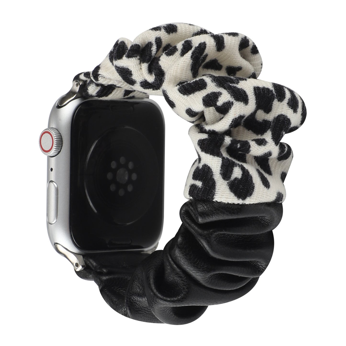 Stitching Cloth Hair Ring Strap Se Leopard Print Large Intestine Ring Watch Strap