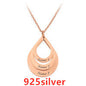 Customized 3 Water Droplet Engraving Name Stainless Steel Jewelry Pendant Necklaces For Women Personalized Gift