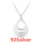Customized 3 Water Droplet Engraving Name Stainless Steel Jewelry Pendant Necklaces For Women Personalized Gift