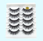 Mink False Eyelashes 3D False Eyelashes Five Pairs Of Soft Cotton Stalk Eyelashes