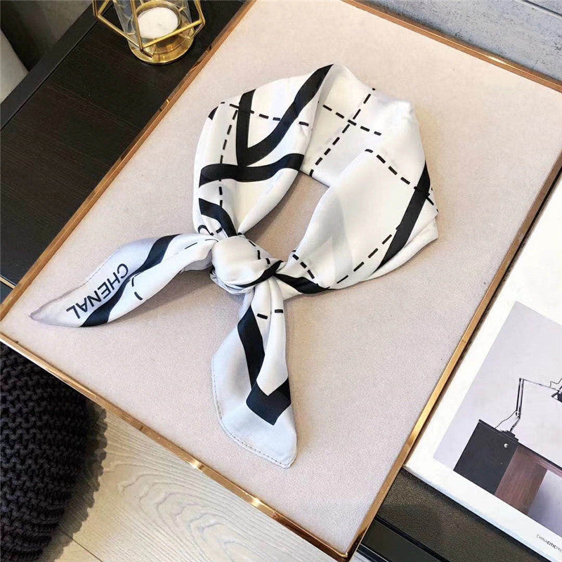 Silk Scarf All-match Snood Small Square