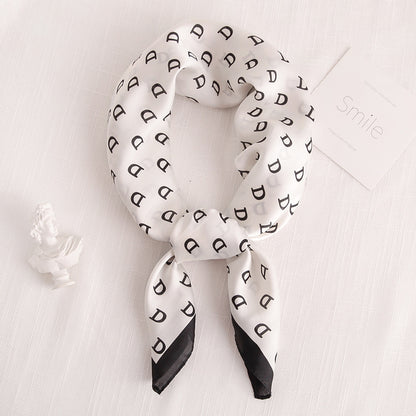 Silk Scarf All-match Snood Small Square