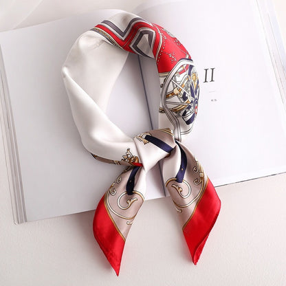 Silk Scarf All-match Snood Small Square