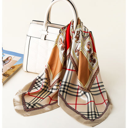 Silk Scarf All-match Snood Small Square