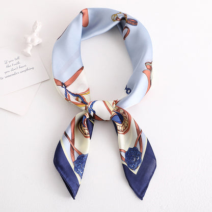 Silk Scarf All-match Snood Small Square