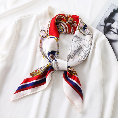 Silk Scarf All-match Snood Small Square