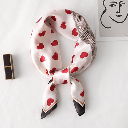 Silk Scarf All-match Snood Small Square