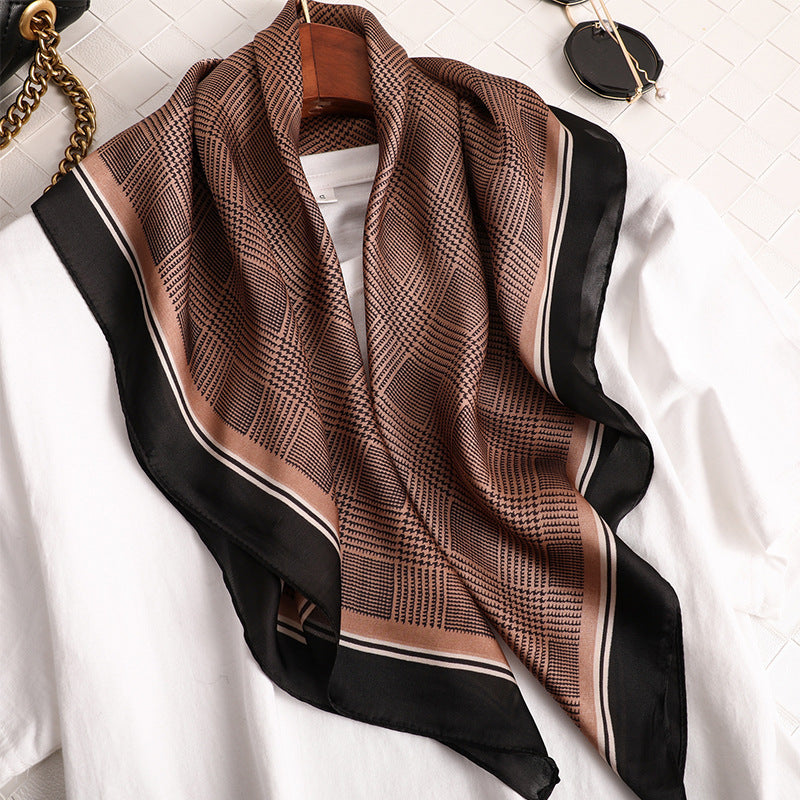 Silk Scarf All-match Snood Small Square