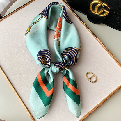 Silk Scarf All-match Snood Small Square