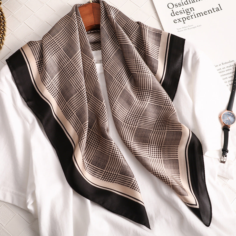 Silk Scarf All-match Snood Small Square