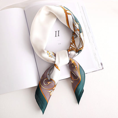 Silk Scarf All-match Snood Small Square