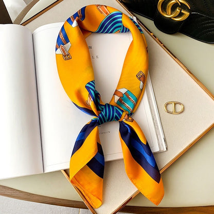 Silk Scarf All-match Snood Small Square