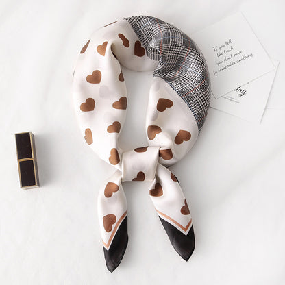 Silk Scarf All-match Snood Small Square