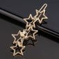 Fashion Metal Love Heart Hair Clip Elegant Star Round Barrette for Women Girls Sweet Hairpins Barrettes Hair Accessories