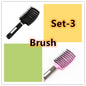 Hairbrush Anti Klit Brushy Haarborstel Women Detangler Hair Brush Bristle Nylon Scalp Massage  Teaser Hair Brush Comb