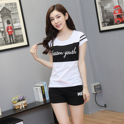 Pure cotton women's fashion short sleeves