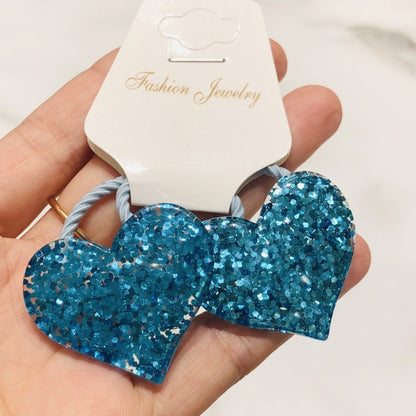 Dreamy Glitter Star Moon Girls Hair Tie