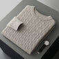 New Fashion Twist Round Neck Sweater For Men