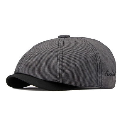 Spring And Summer Thin Breathable Octagonal Cap Male