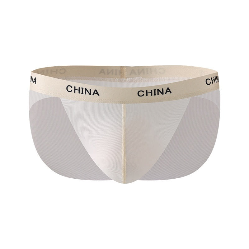 Triangle Underwear Men's Ice Silk Light Transparent Men's Nude Feel Low Waist
