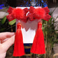 Girl costume fringe stepping Chinese style hairpin